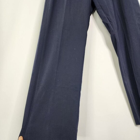 ESCADA Womens Size 44 Wool Blend Dress Pants Trousers Dark Navy Blue - Picture 3 of 9